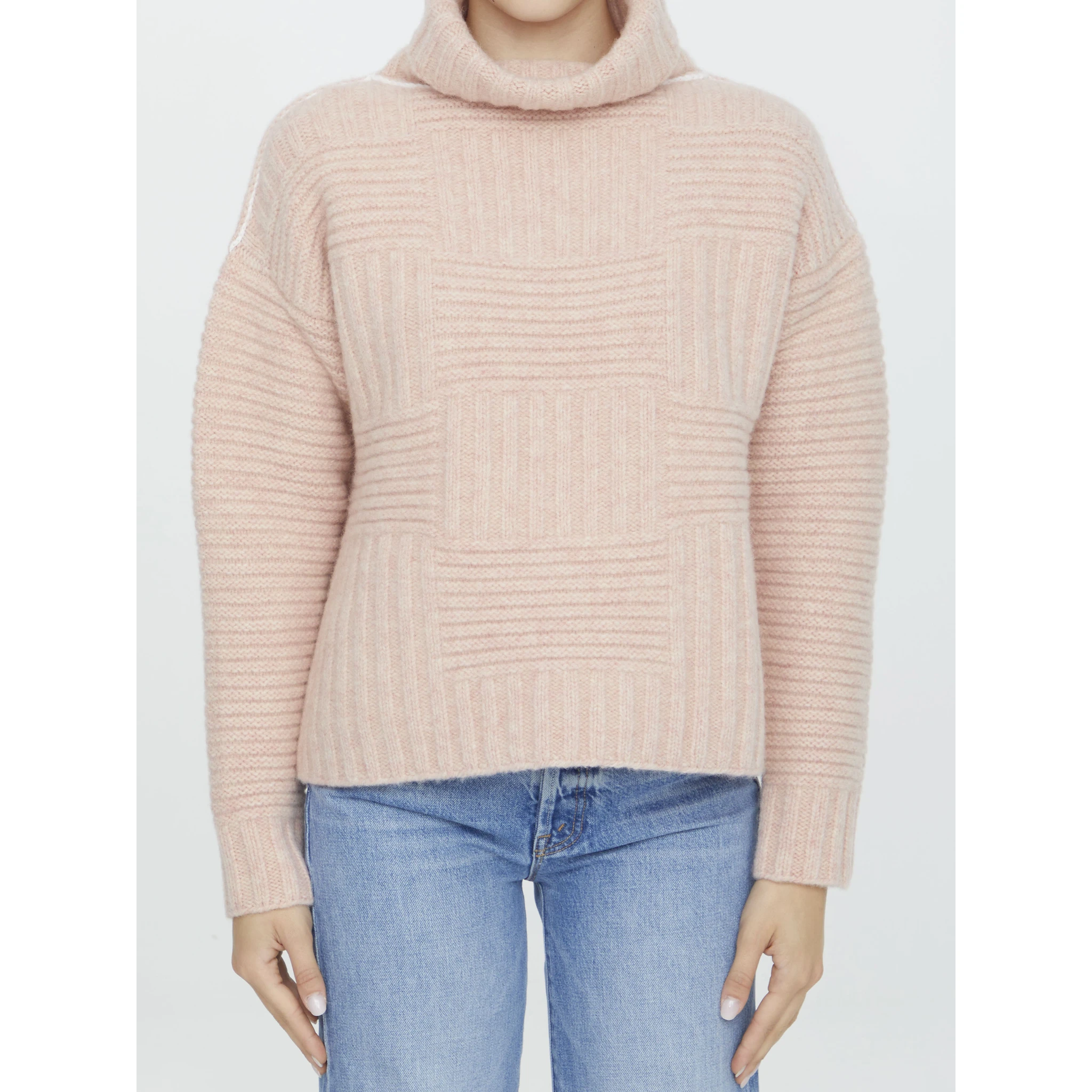 Wool turtleneck sweater