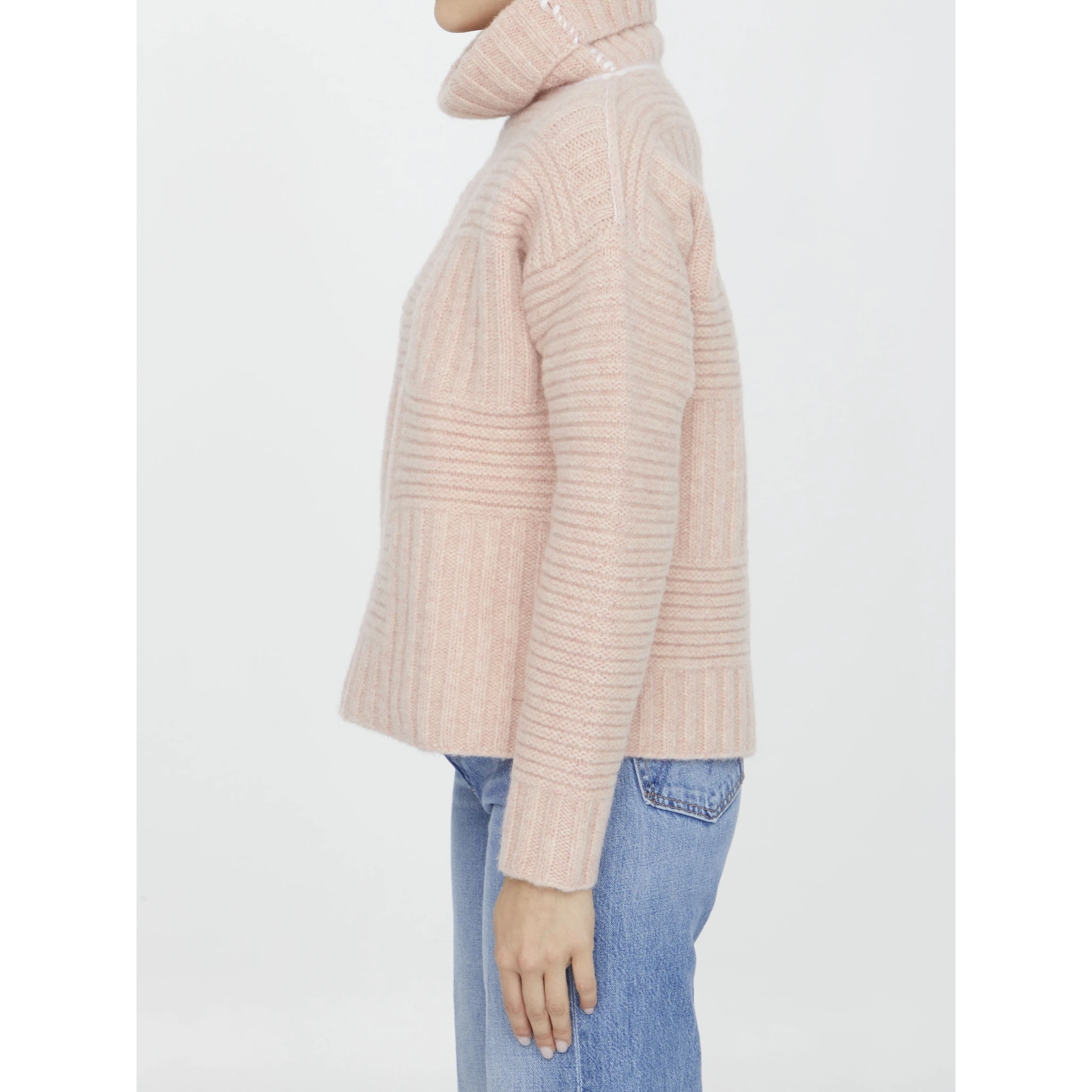 Wool turtleneck sweater