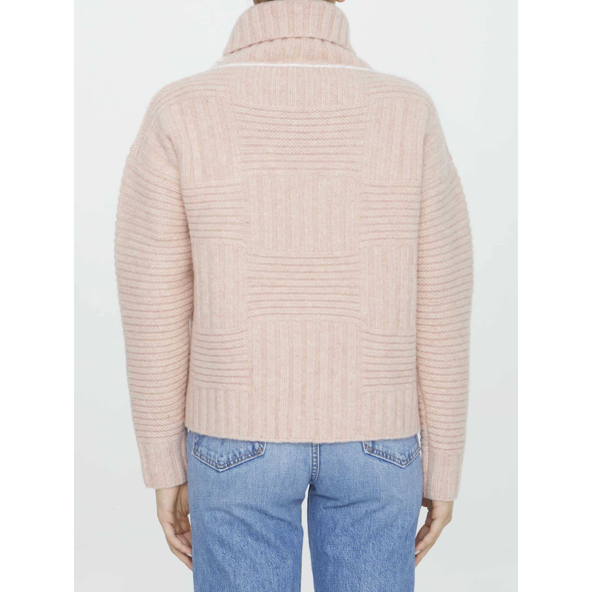 Wool turtleneck sweater