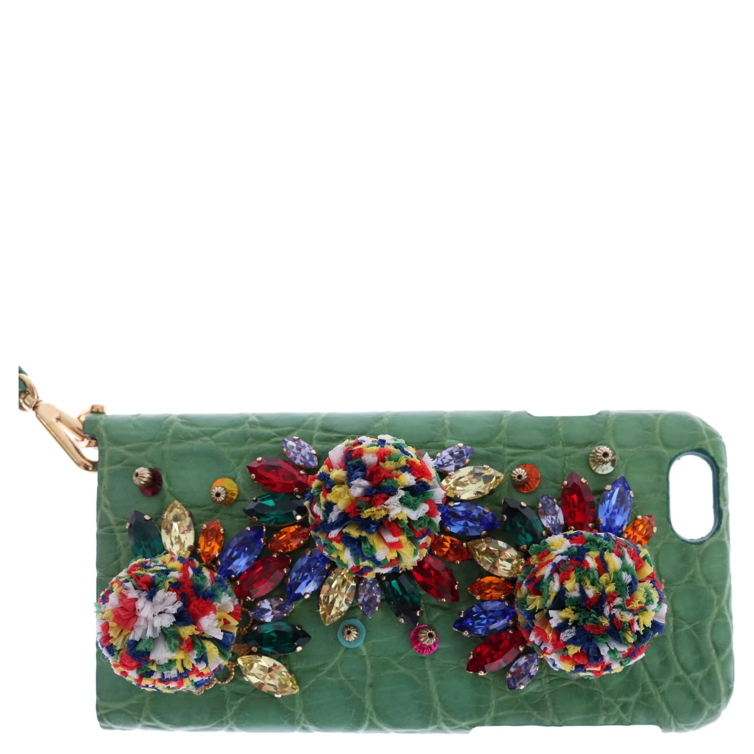 Multicolor AGNESE Straw Crystal  Pom Pom Bag