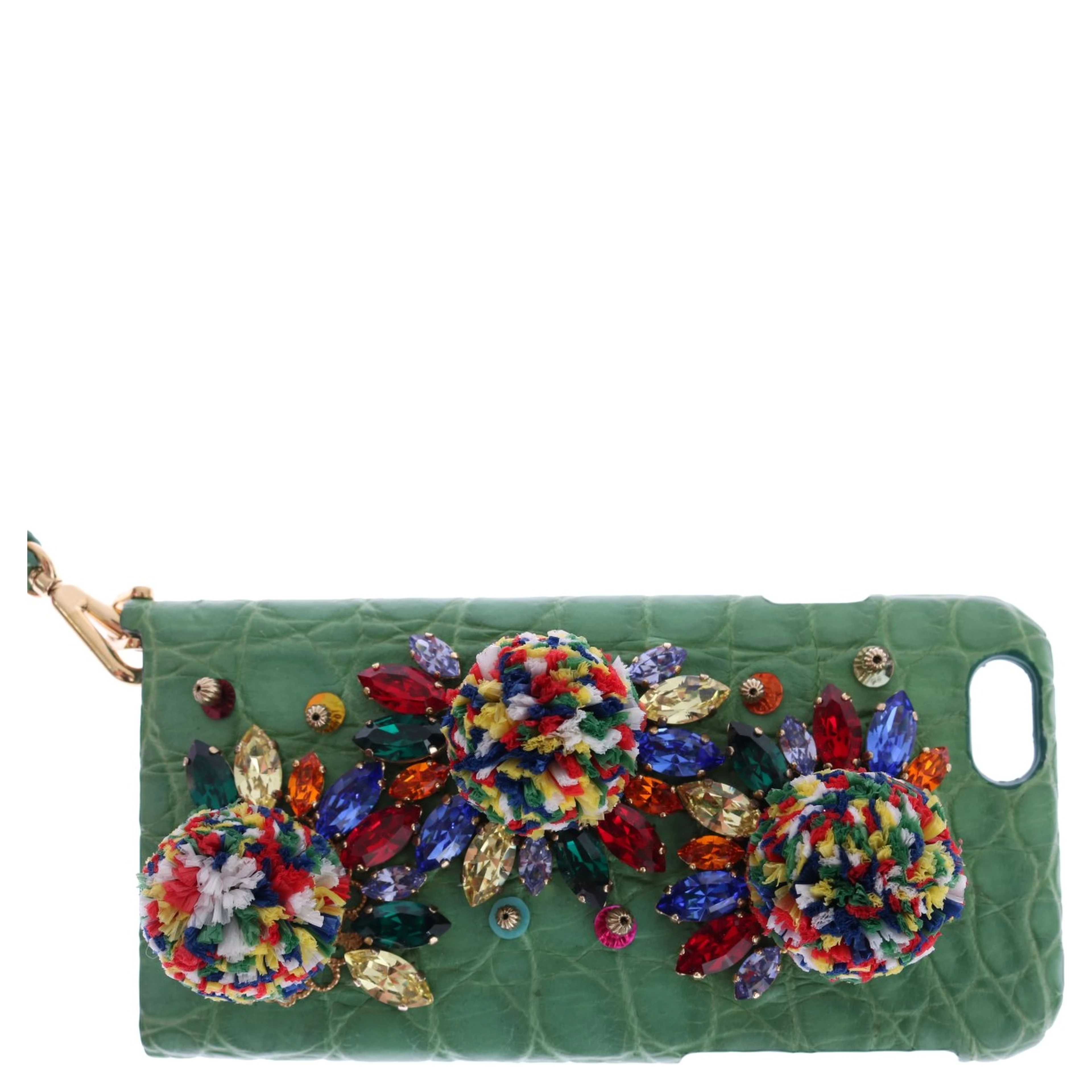 Multicolor AGNESE Straw Crystal  Pom Pom Bag