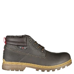 Brown Polyester Ankle