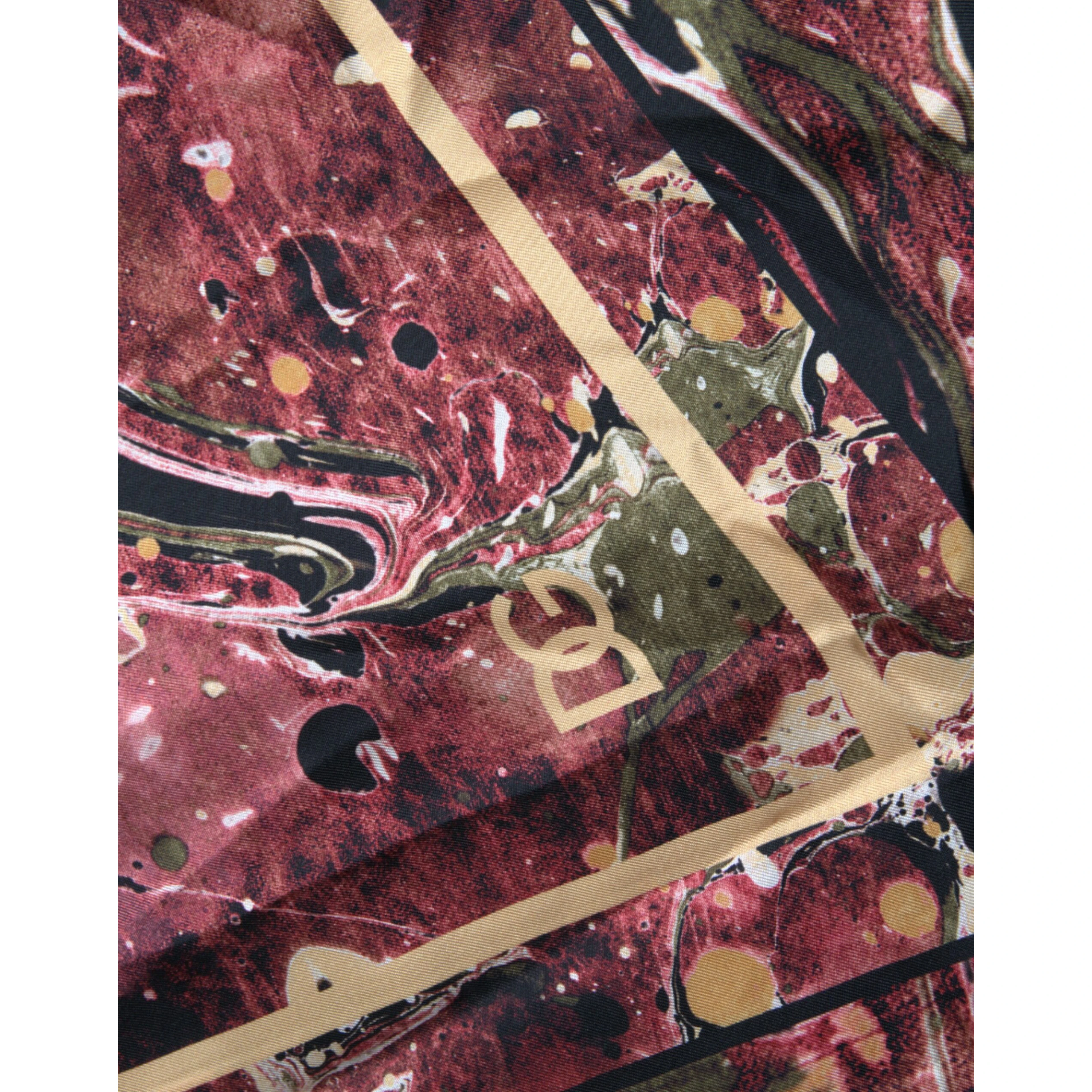Multicolor Button Down Silk Shirt