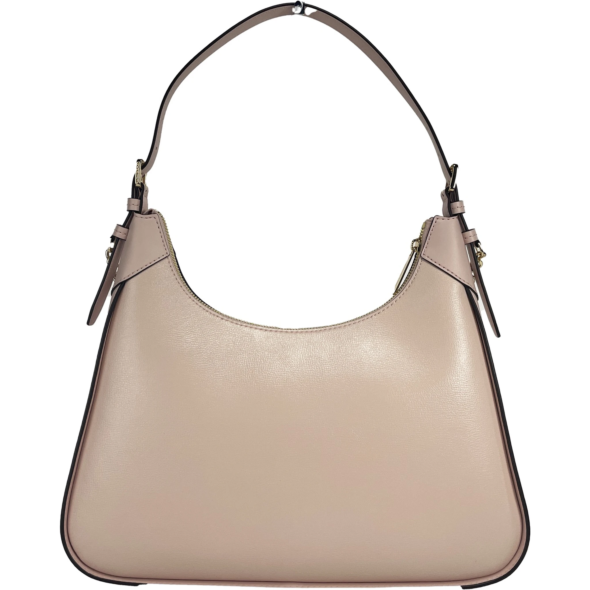 Wilma Large Smooth Leather Chain Shoulder Bag Purse Powder Blush