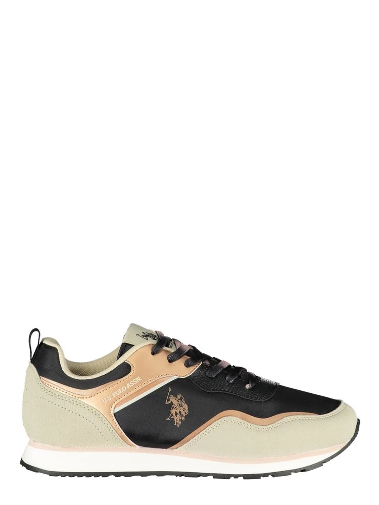 Black Polyester Sneaker