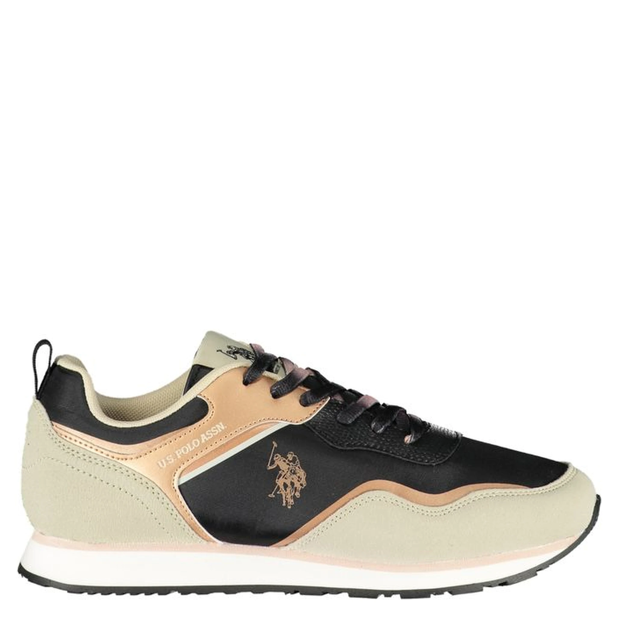 حذاء رياضي أسود من البوليستر