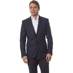Blue Virgin Wool Blazer