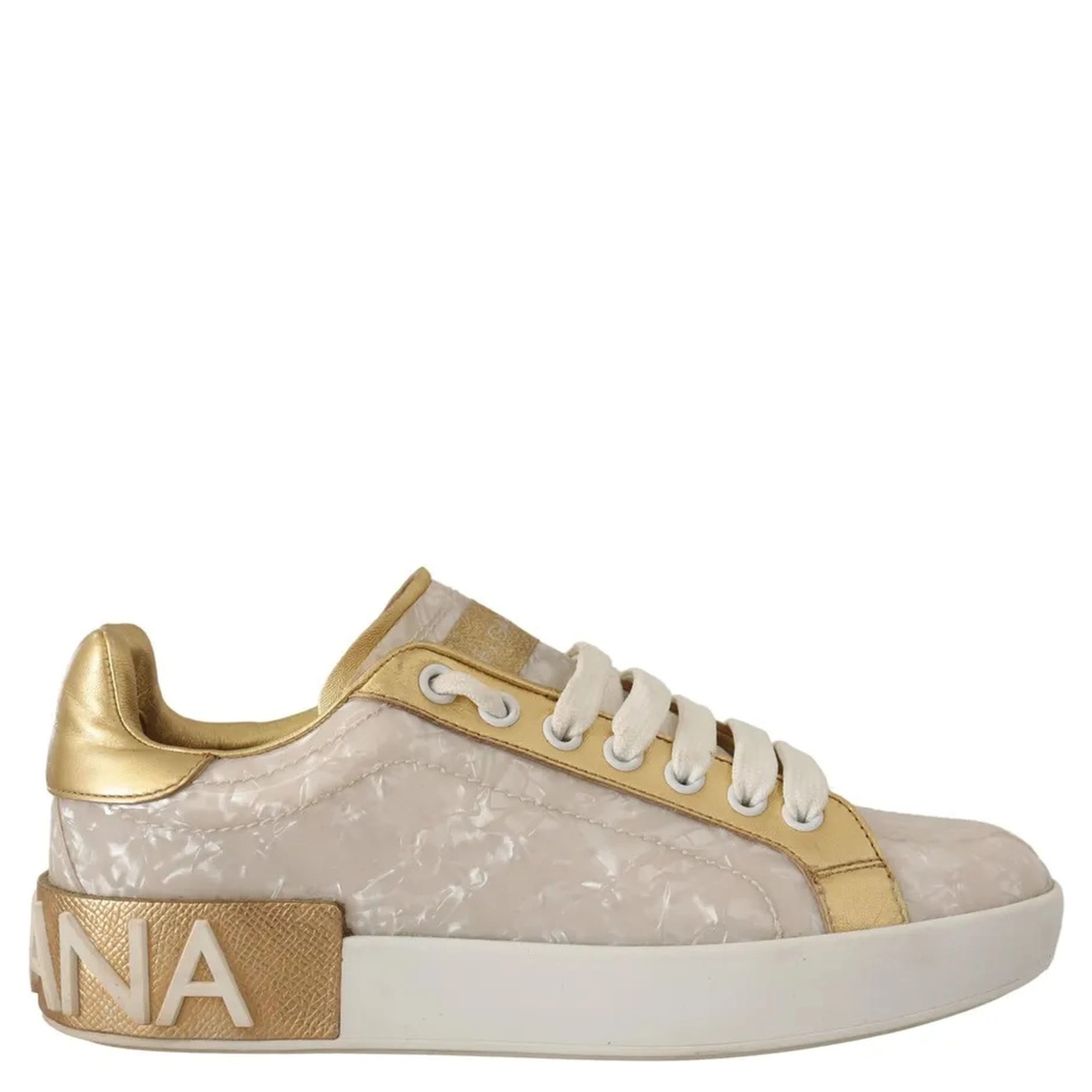 White Portofino Mother Of Pearl Sneakers Casual Shoes