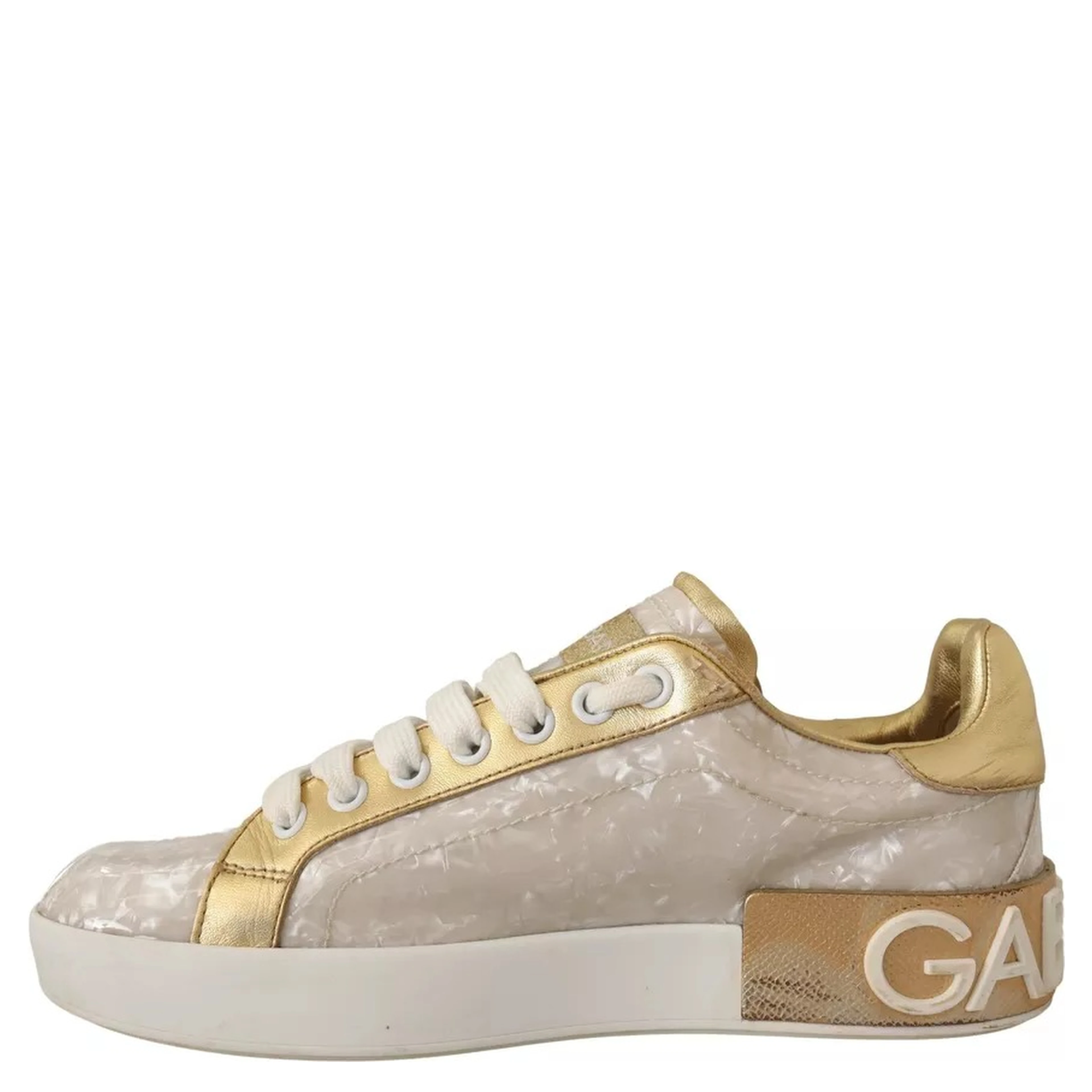 White Portofino Mother Of Pearl Sneakers Casual Shoes