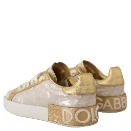 White Portofino Mother Of Pearl Sneakers Casual Shoes