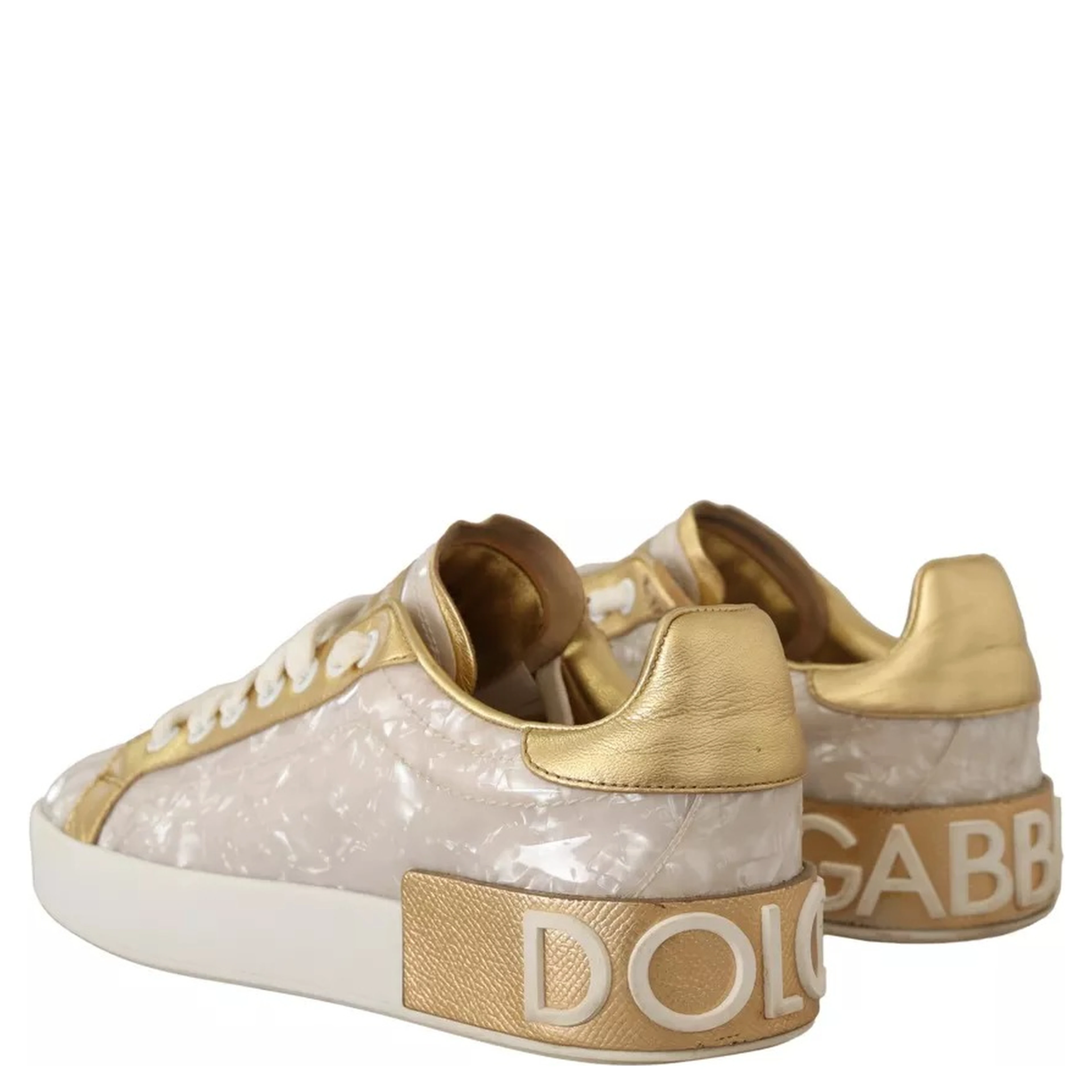 White Portofino Mother Of Pearl Sneakers Casual Shoes