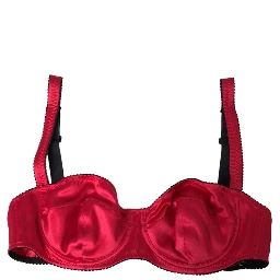 Bordeaux Silk Stretch Balconcino Bra Underwear