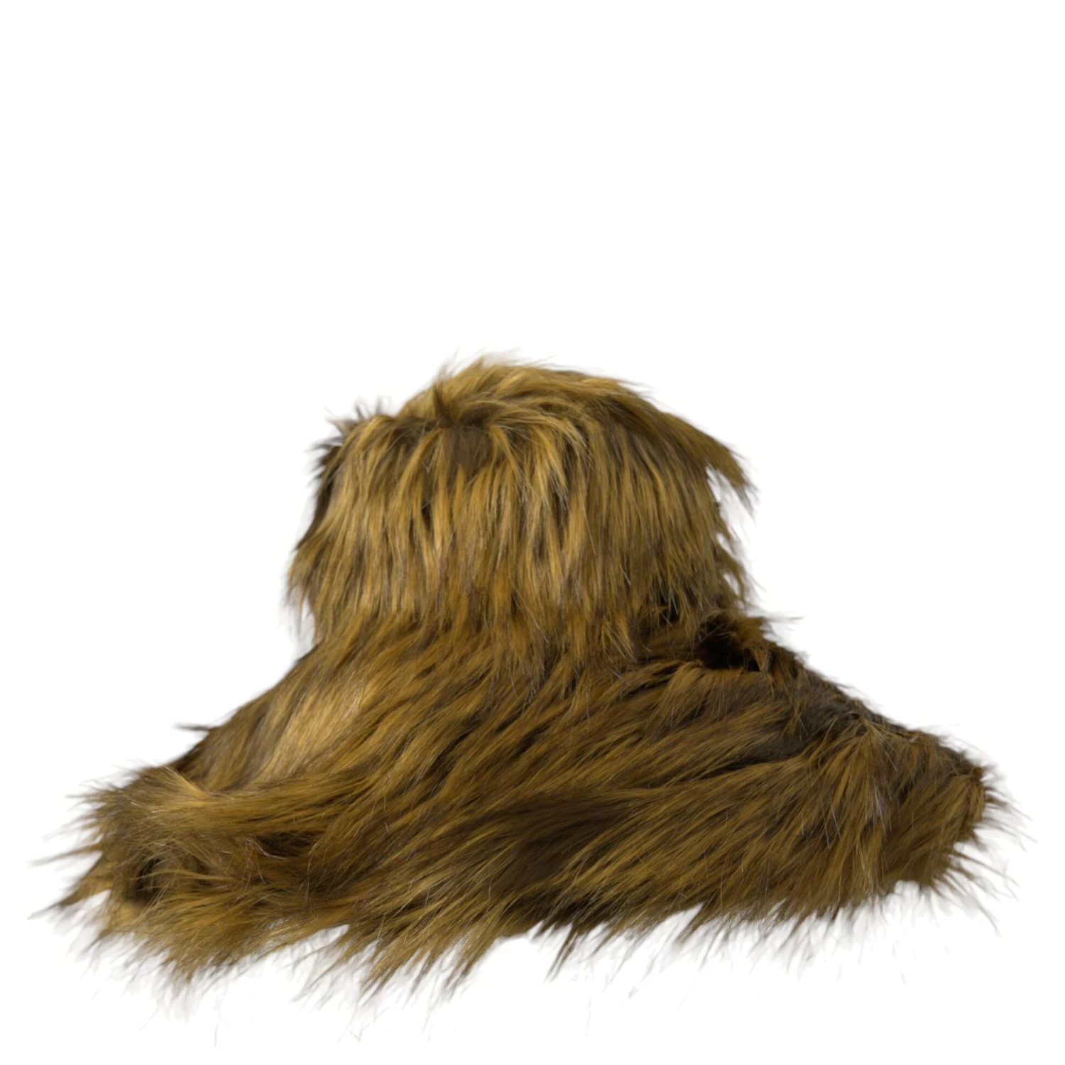 Brown Modacrylic Faux Fur Bucket Hat