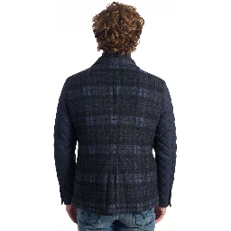 Blue Wool Jackets & Coat