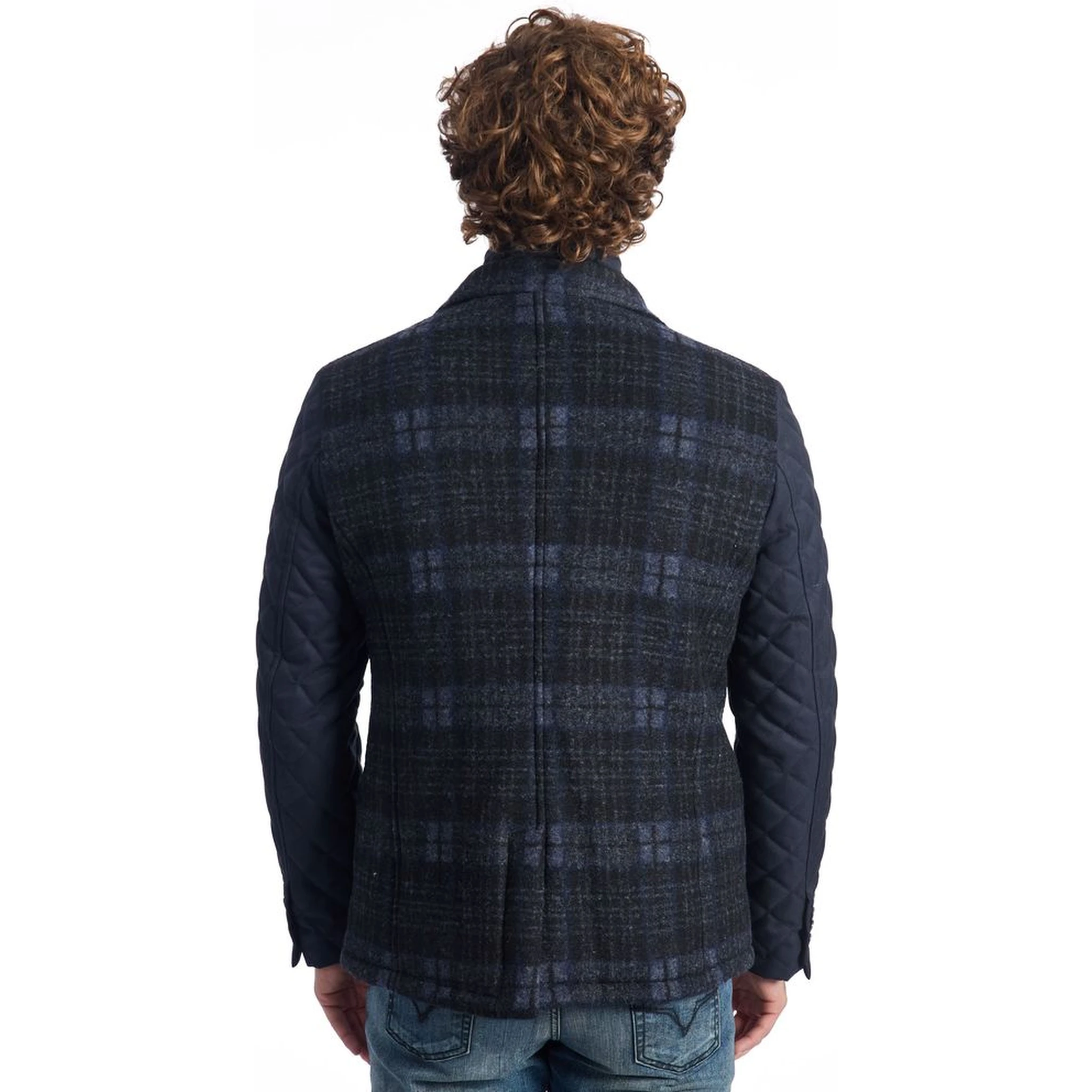 Blue Wool Jackets & Coat