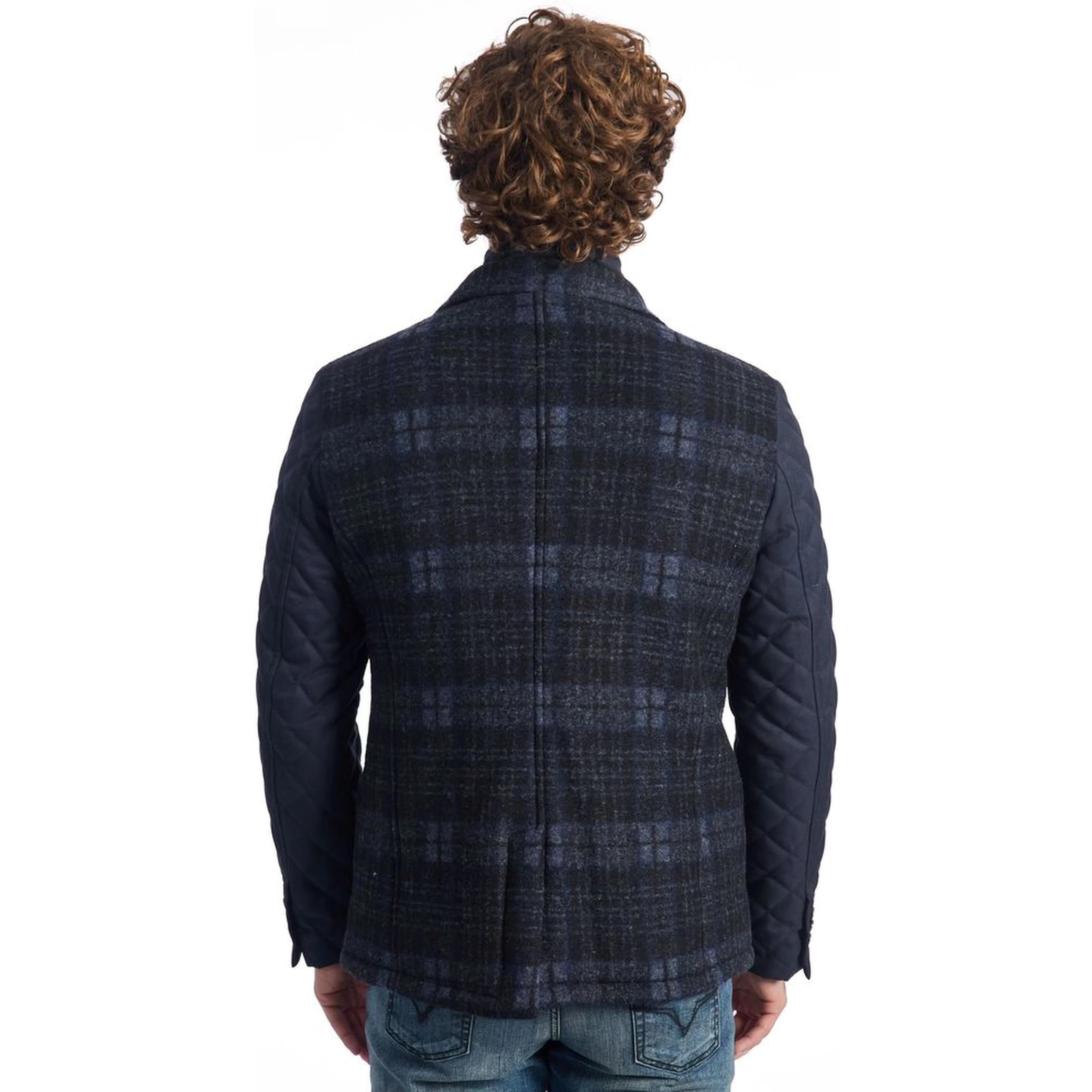 Blue Wool Jackets & Coat