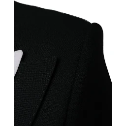 Black White Single Breasted Dress Blazer