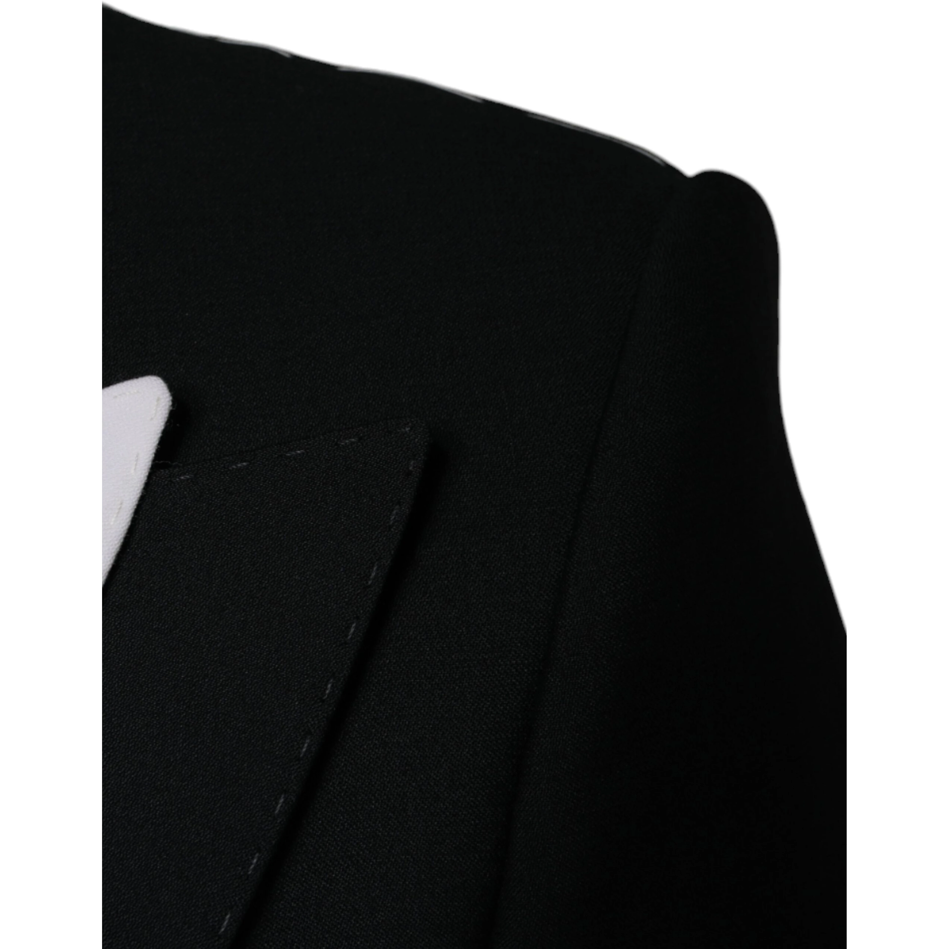 Black White Single Breasted Dress Blazer