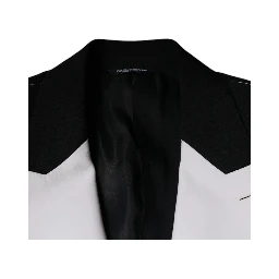 Black White Single Breasted Dress Blazer