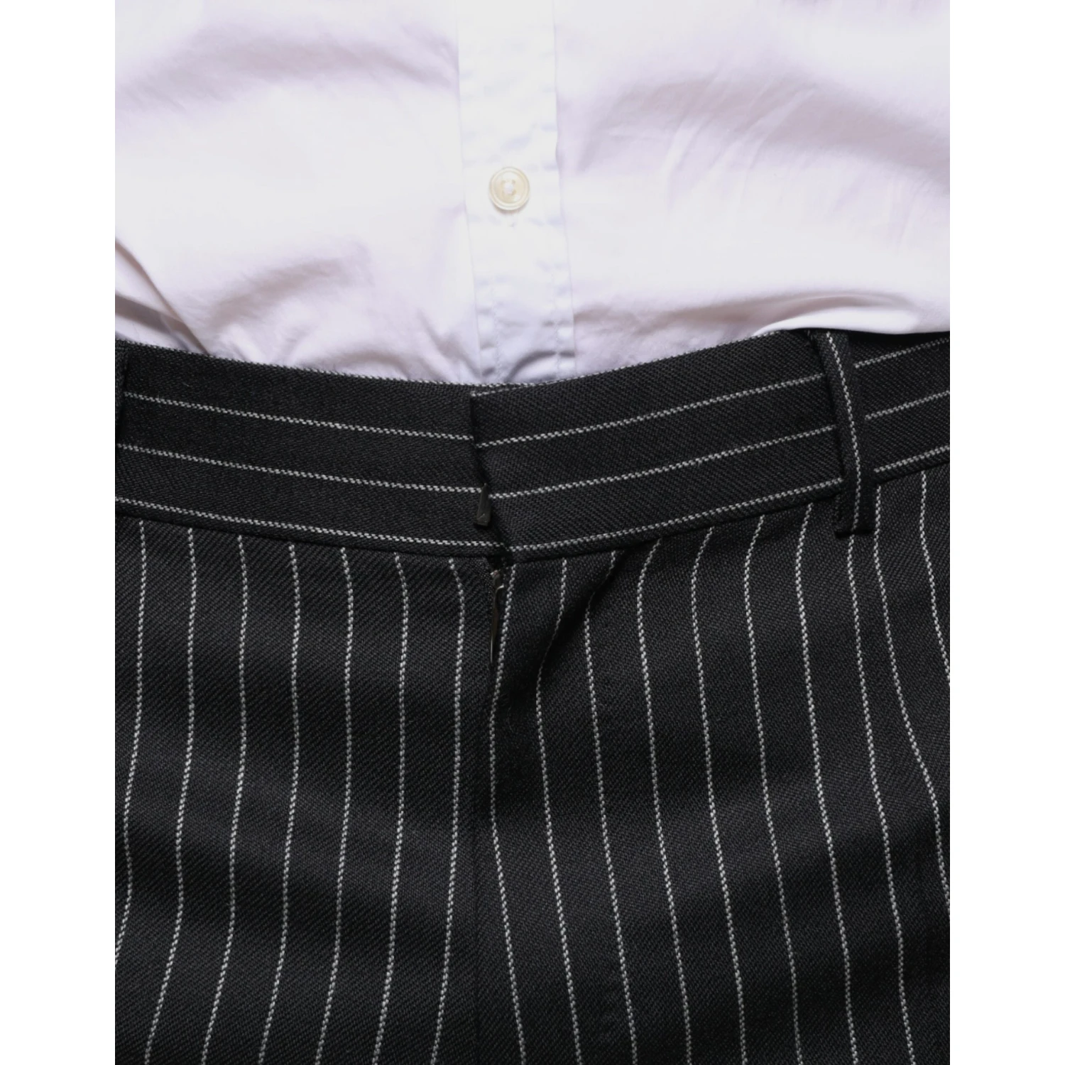 Black Stripes Skinny Men Dress Pants
