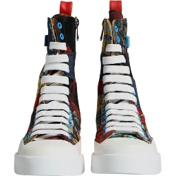 Multicolor Patchwork High Top Sneakers Shoes