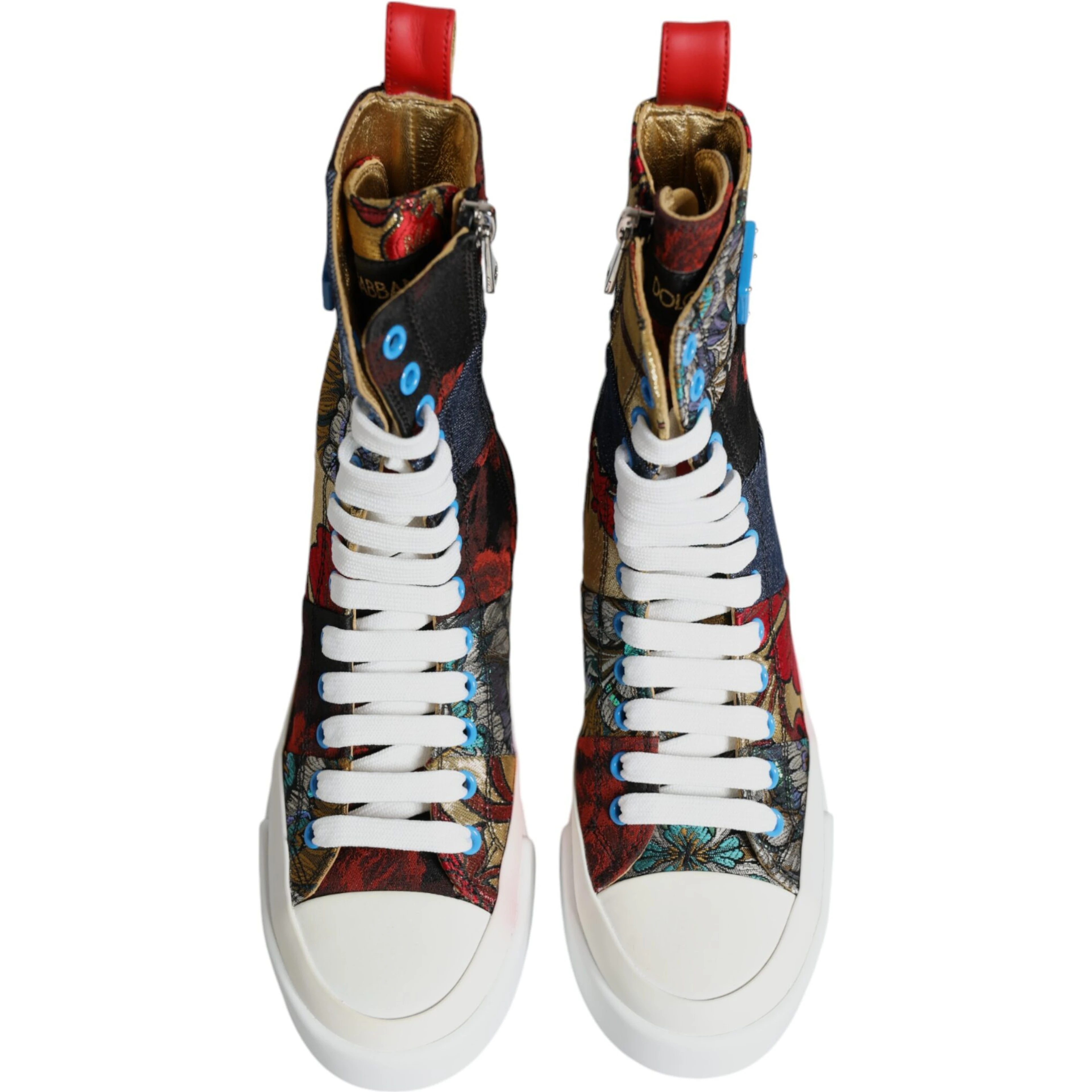 Multicolor Patchwork High Top Sneakers Shoes