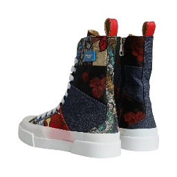 Multicolor Patchwork High Top Sneakers Shoes