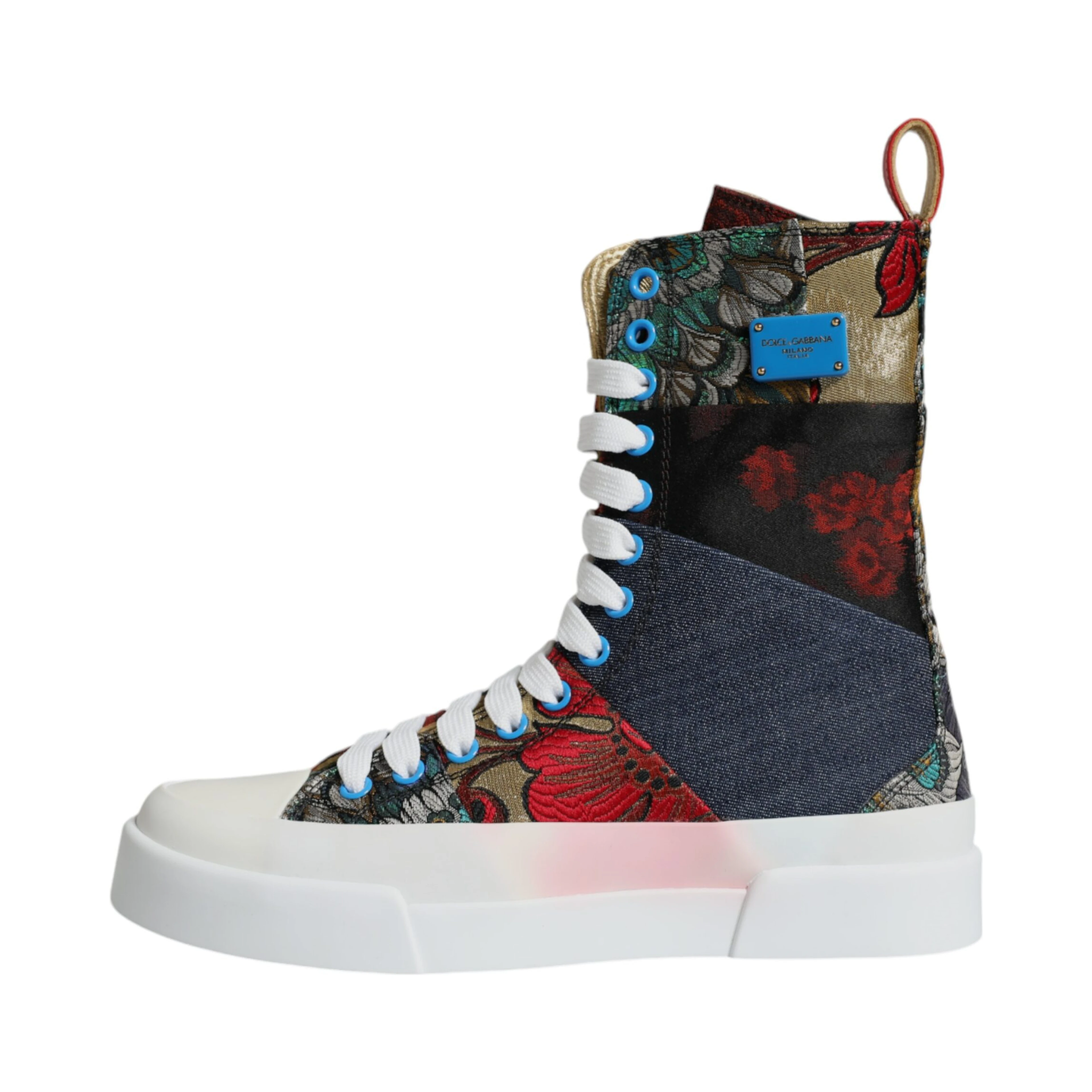 Multicolor Patchwork High Top Sneakers Shoes