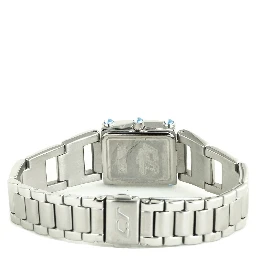 ساعة يد رسمية من الفولاذ المقاوم للصدأ الفضي