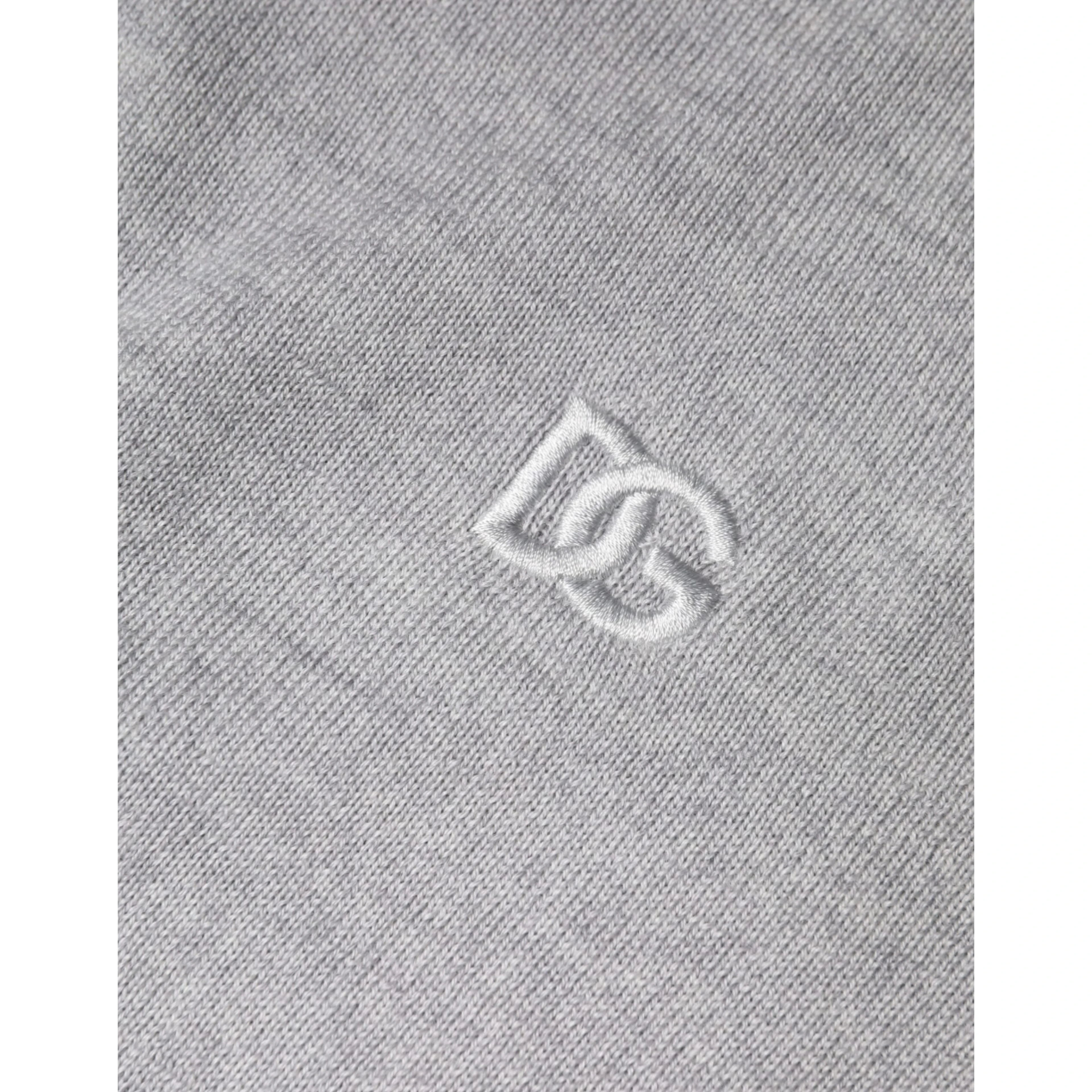 Light Gray Wool Crew Neck Pullover Sweater