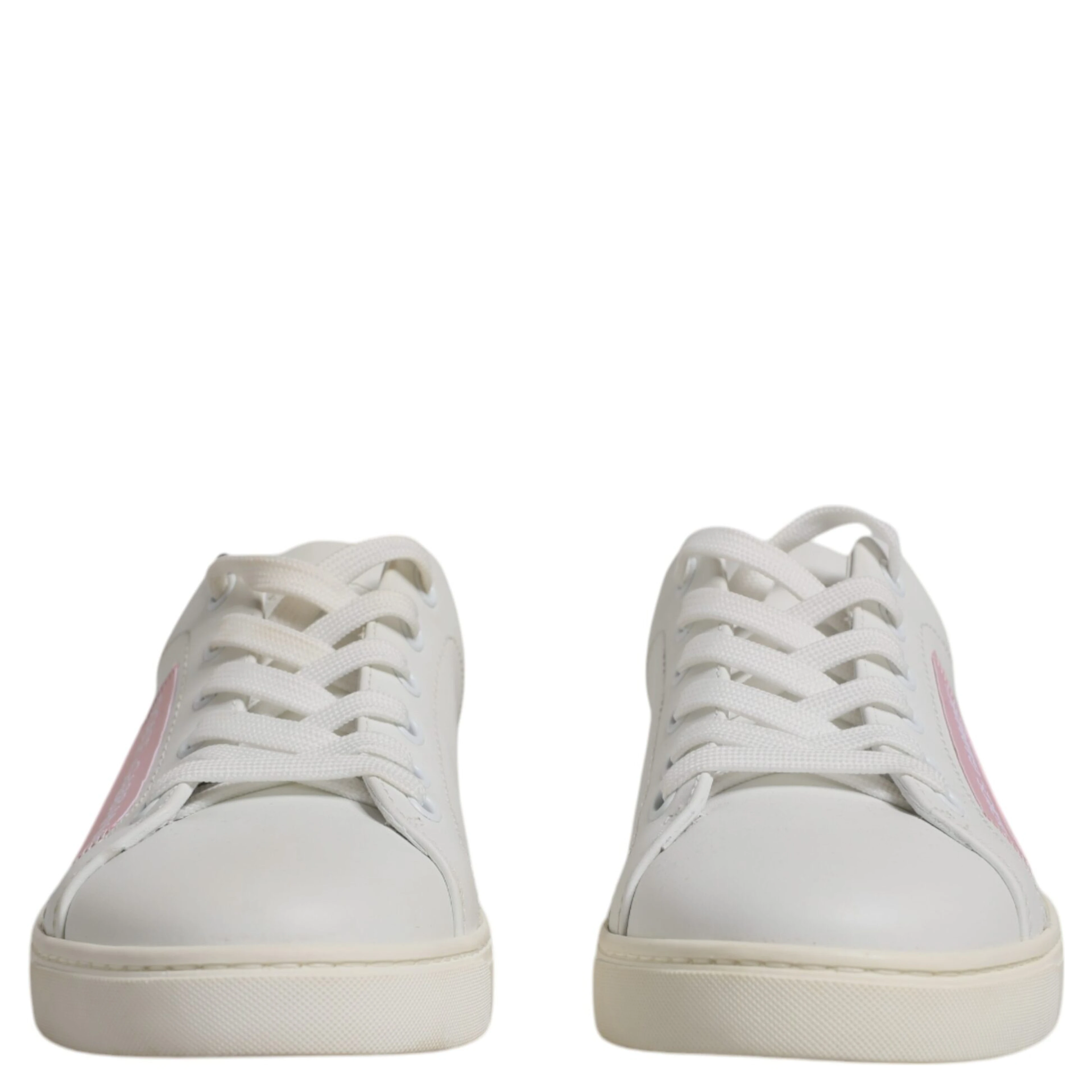 White Classic Calf Leather Sneakers Shoes
