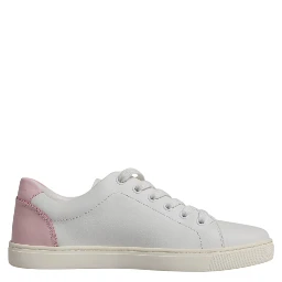White Classic Calf Leather Sneakers Shoes
