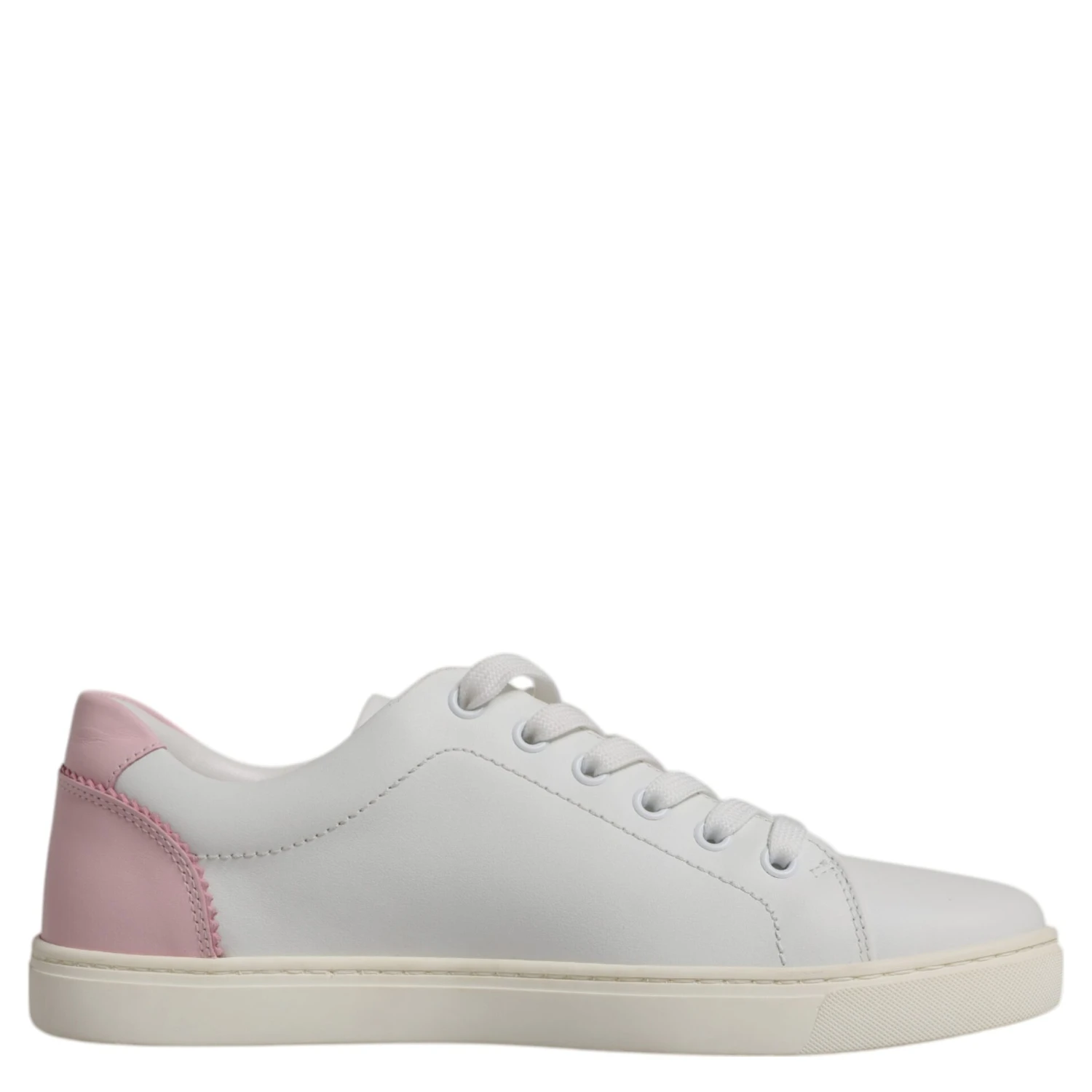 White Classic Calf Leather Sneakers Shoes