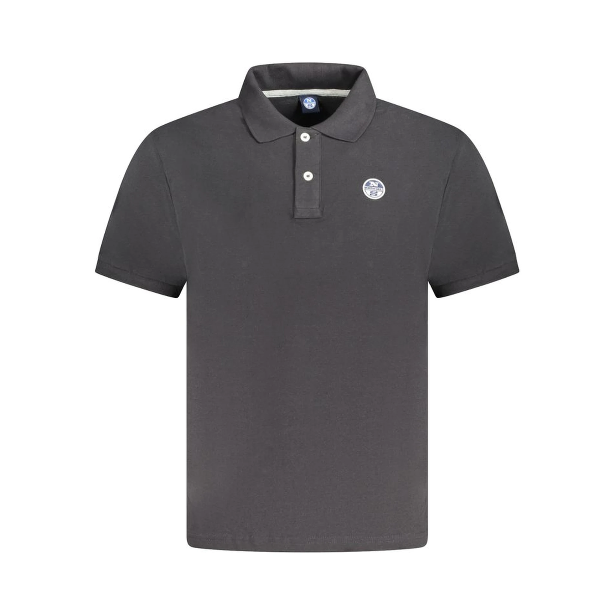 Black Cotton Polo Shirt