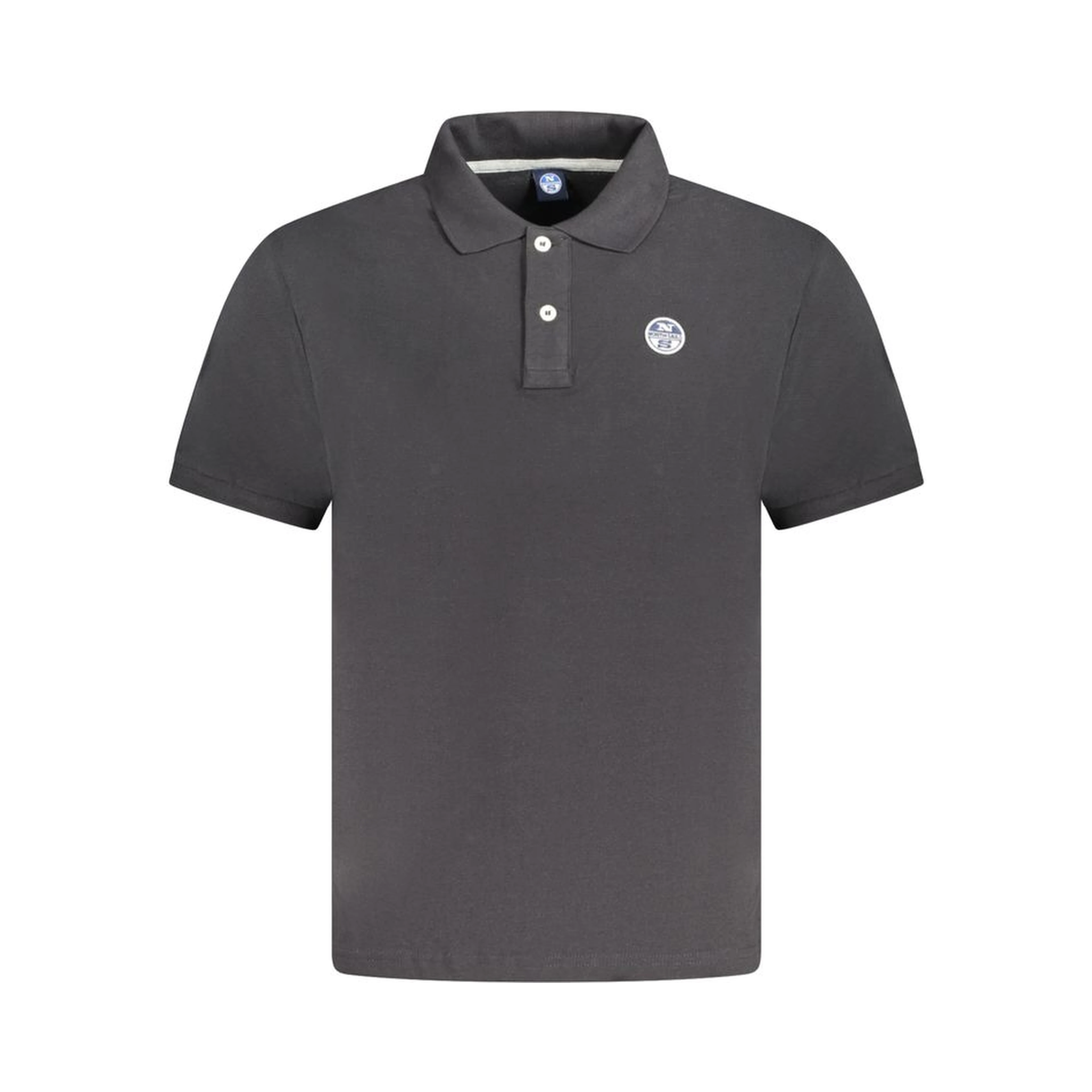 Black Cotton Polo Shirt