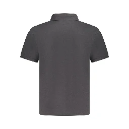 Black Cotton Polo Shirt
