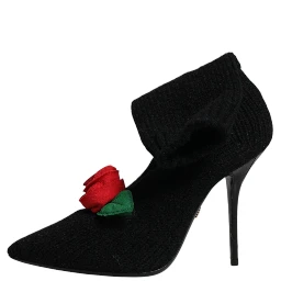 Black Stiletto Heels Mid Calf Boots Shoes