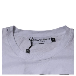 White DG Logo Cotton Crew Neck T-shirt