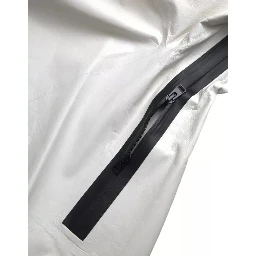 White Leather Men Waterproof Jacket Blouson