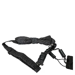 Gray Silk Patterned Mens Necktie Bow Tie