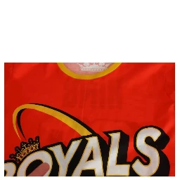Orange Royals Print Round Neck T-shirt