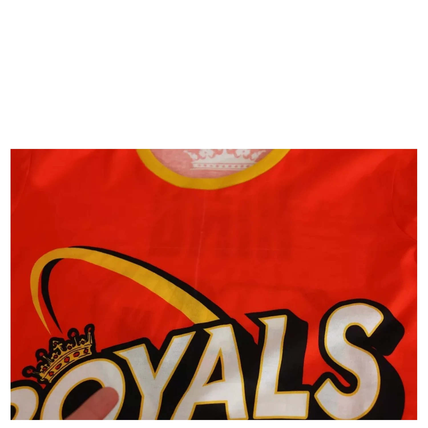 Orange Royals Print Round Neck T-shirt