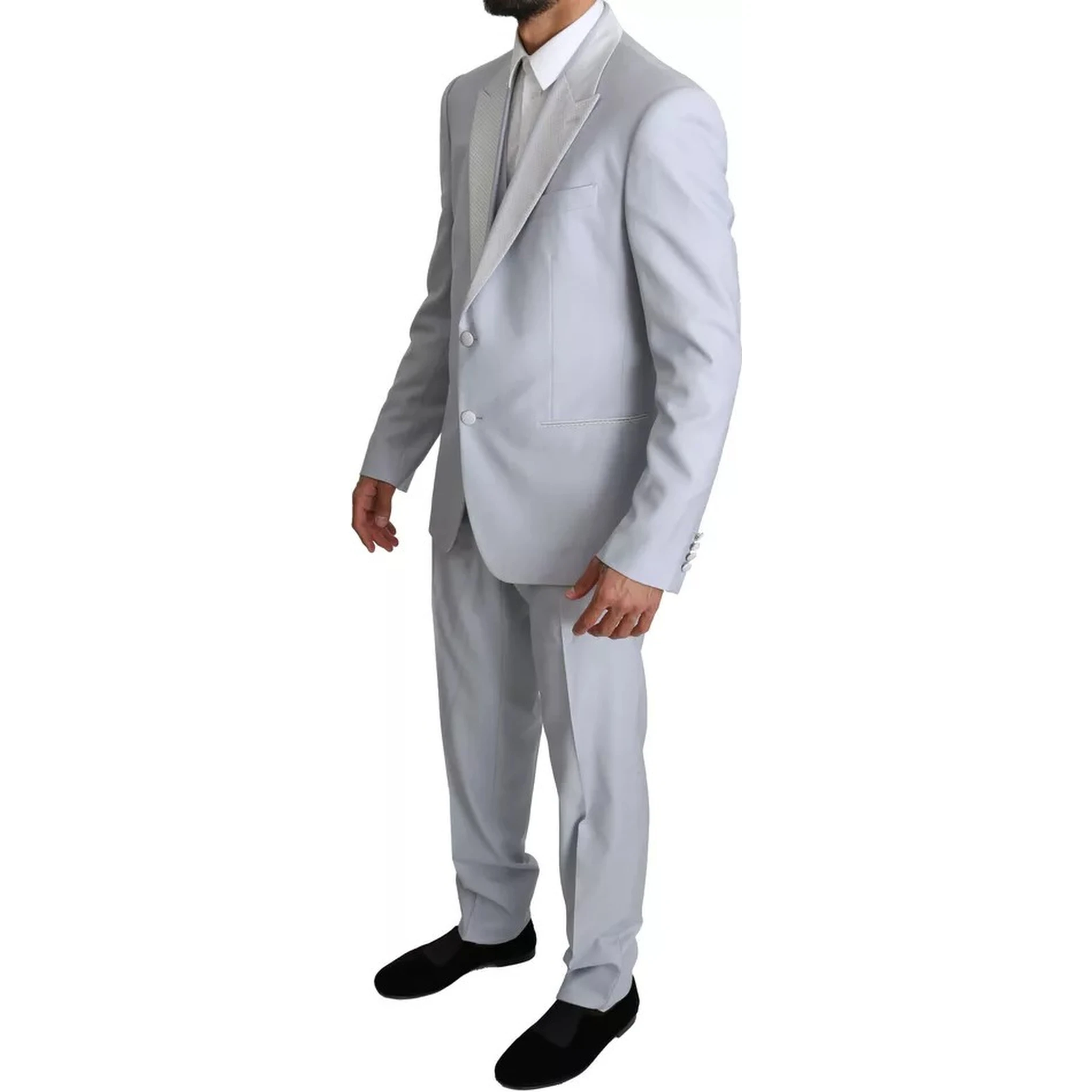 Light Blue SICILIA Wool 3 Piece Suit