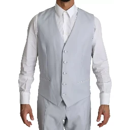 Light Blue SICILIA Wool 3 Piece Suit