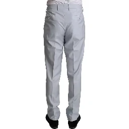 Light Blue SICILIA Wool 3 Piece Suit