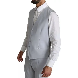 Light Blue SICILIA Wool 3 Piece Suit