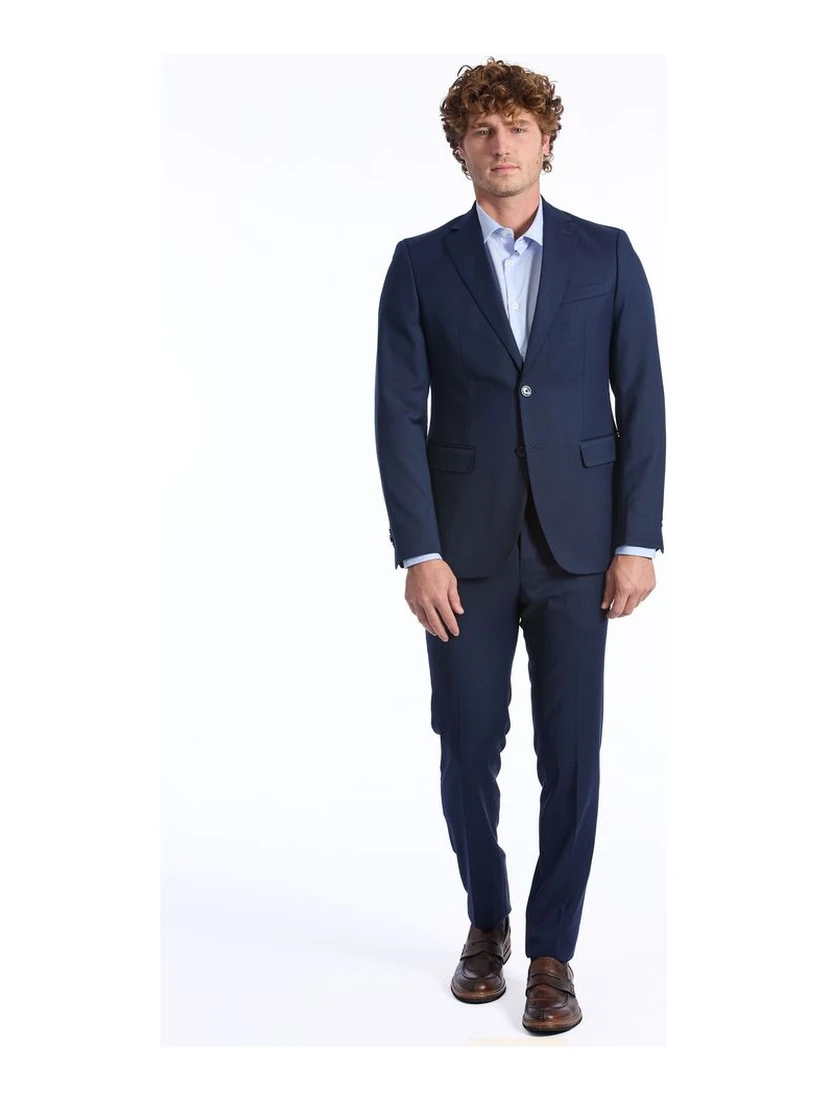 Blue Wool Suit
