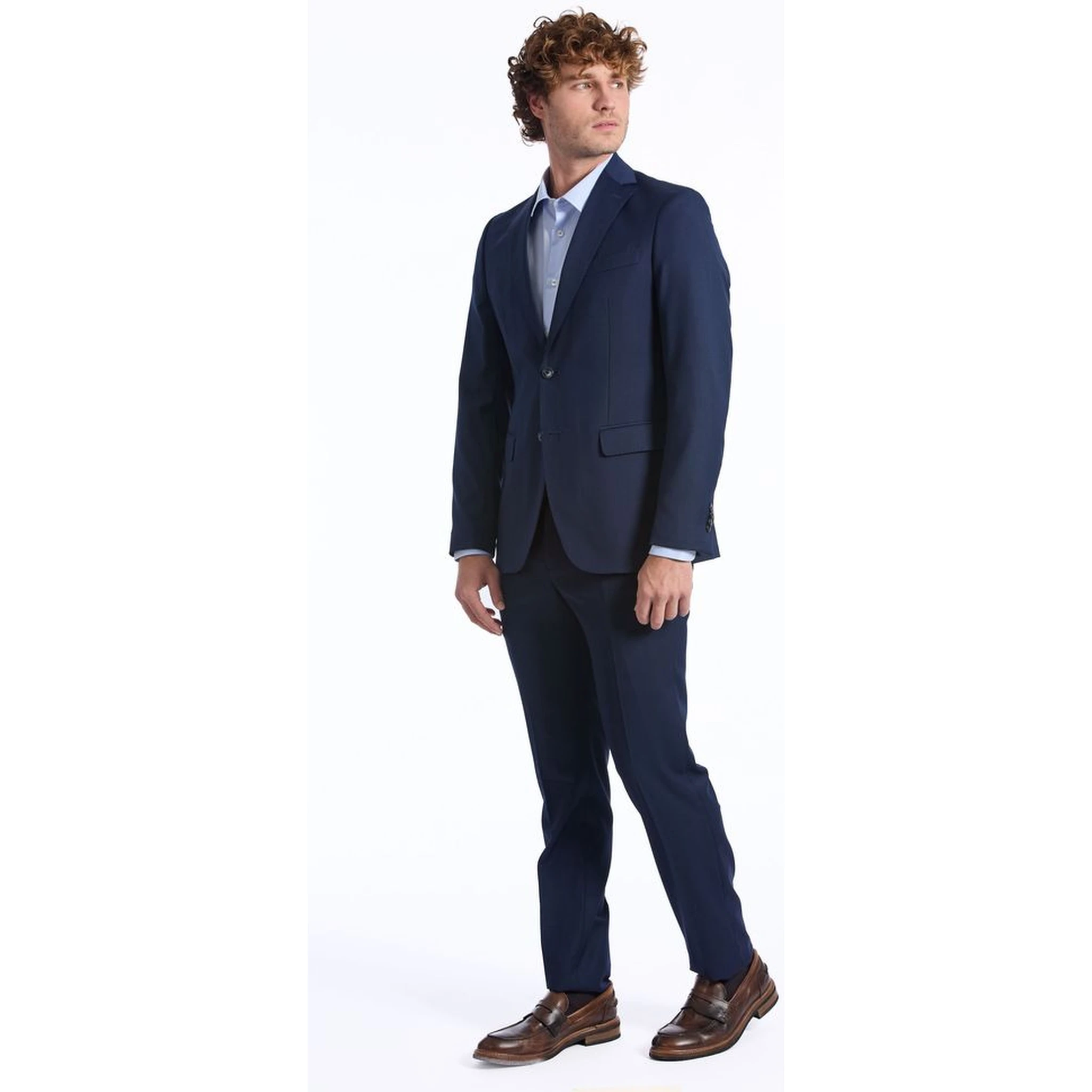 Blue Wool Suit