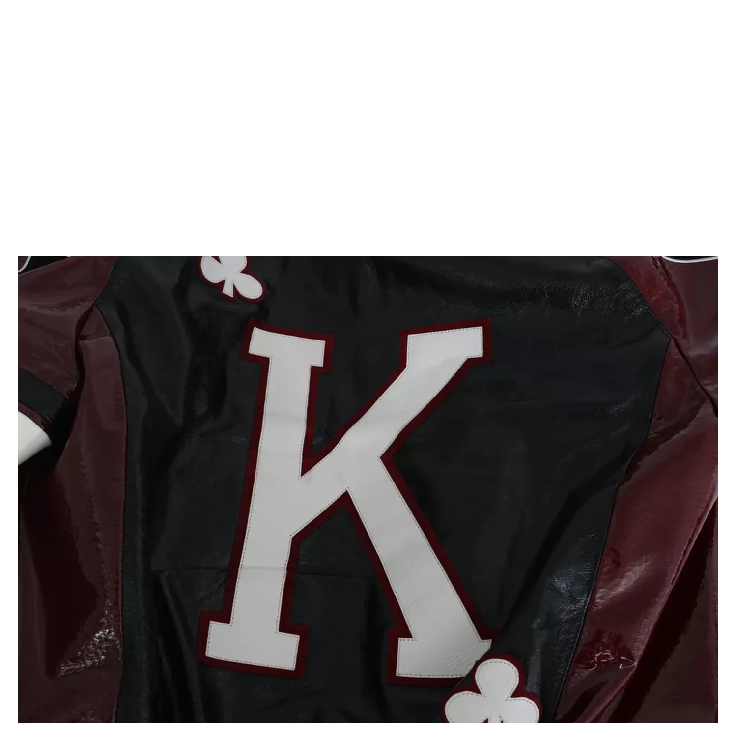 Black Bordeaux Hooded Leather DG King of Love Jacket