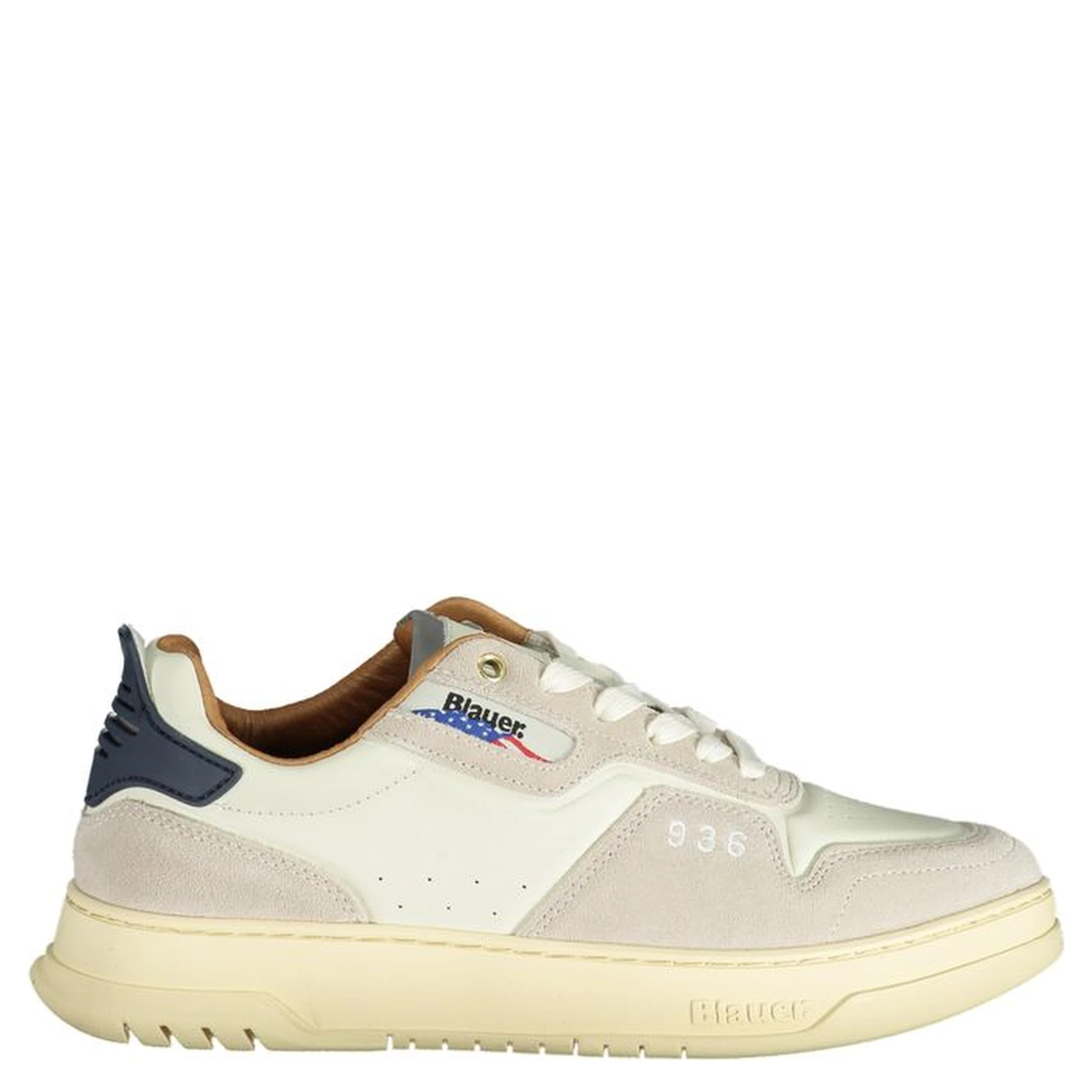 White Polyester Sneaker